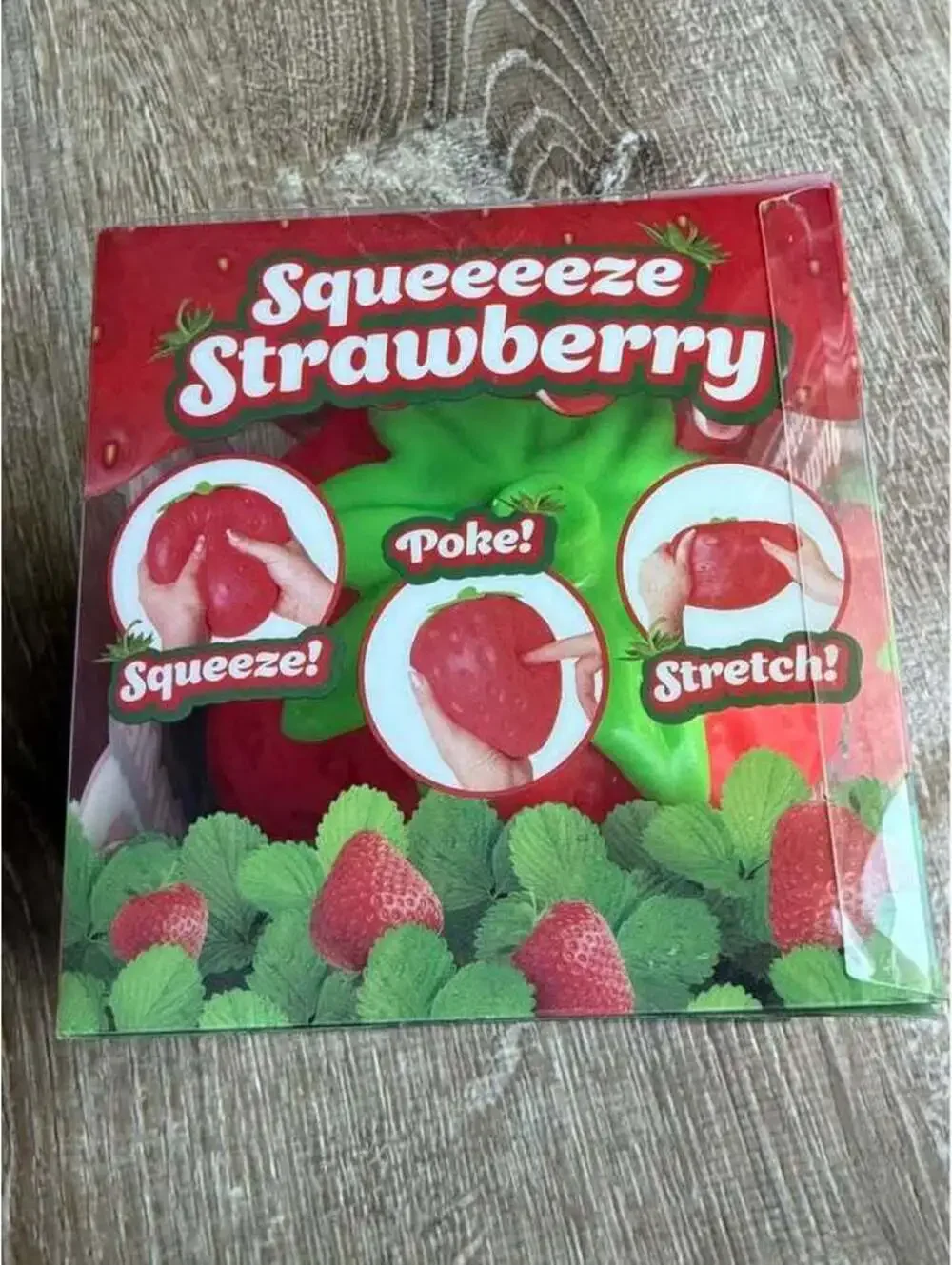New large squeeze strawberry squishy